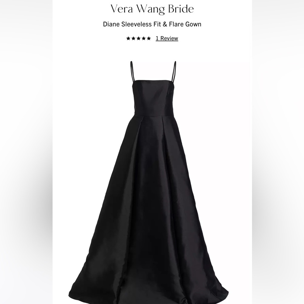 Black Vera Wang Bridesmaid Dress.